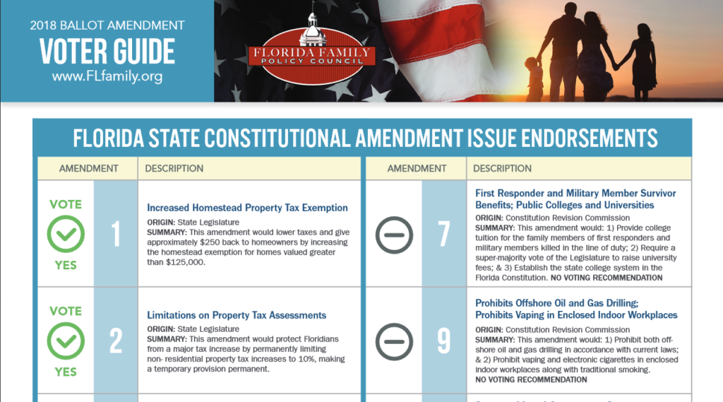Florida US Senate, Governor & Amendment Voter Guides Now Online