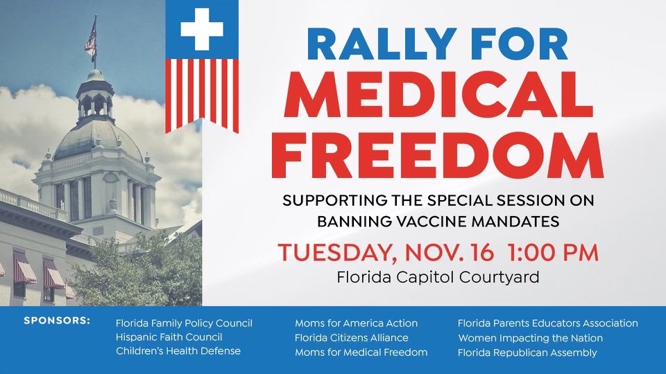 Rally To Be Held In Support of Special Session To Oppose Vaccine Mandates