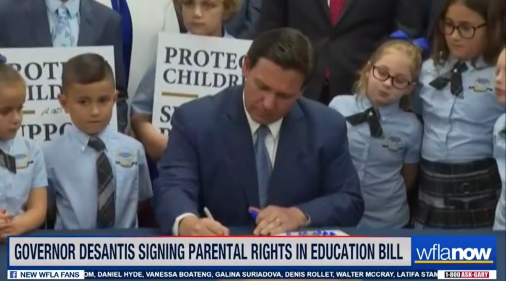 BREAKING NEWS: GOV RON DESANTIS SIGNS PARENTS’ RIGHTS IN EDUCATION BILL INTO LAW DESPITE FIERCE OPPOSITION